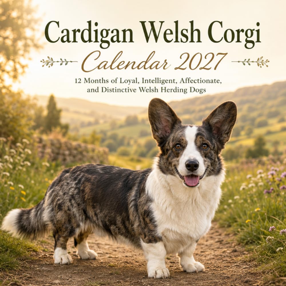 Cardigan Welsh Corgi Calendar 2027: 12 Months of Loyal, Intelligent, Affectionate, and Distinctive Welsh Herding Dogs