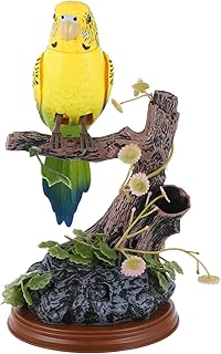 NUOBESTY Skitty Plush Repeat What You Say Parrot Toy Electric Talking Parrot Sound Recording Parrot Voice Repeating Parrot Toy Funny Electronic Pets Kids Adults Interactive Toy, Yellow Outdoor Toy