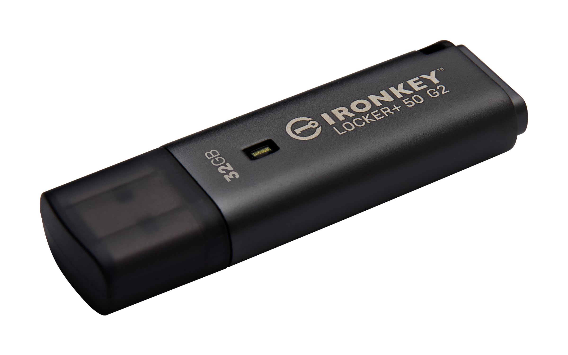 Kingston Ironkey Locker+ 50 G2 Clé USB cryptée 32 Go | FIPS 197 | Protection AES-XTS | Sécurité Multi-Mots de Passe | USB 3.2 Gen 1 | IKLP50G2/32 Go