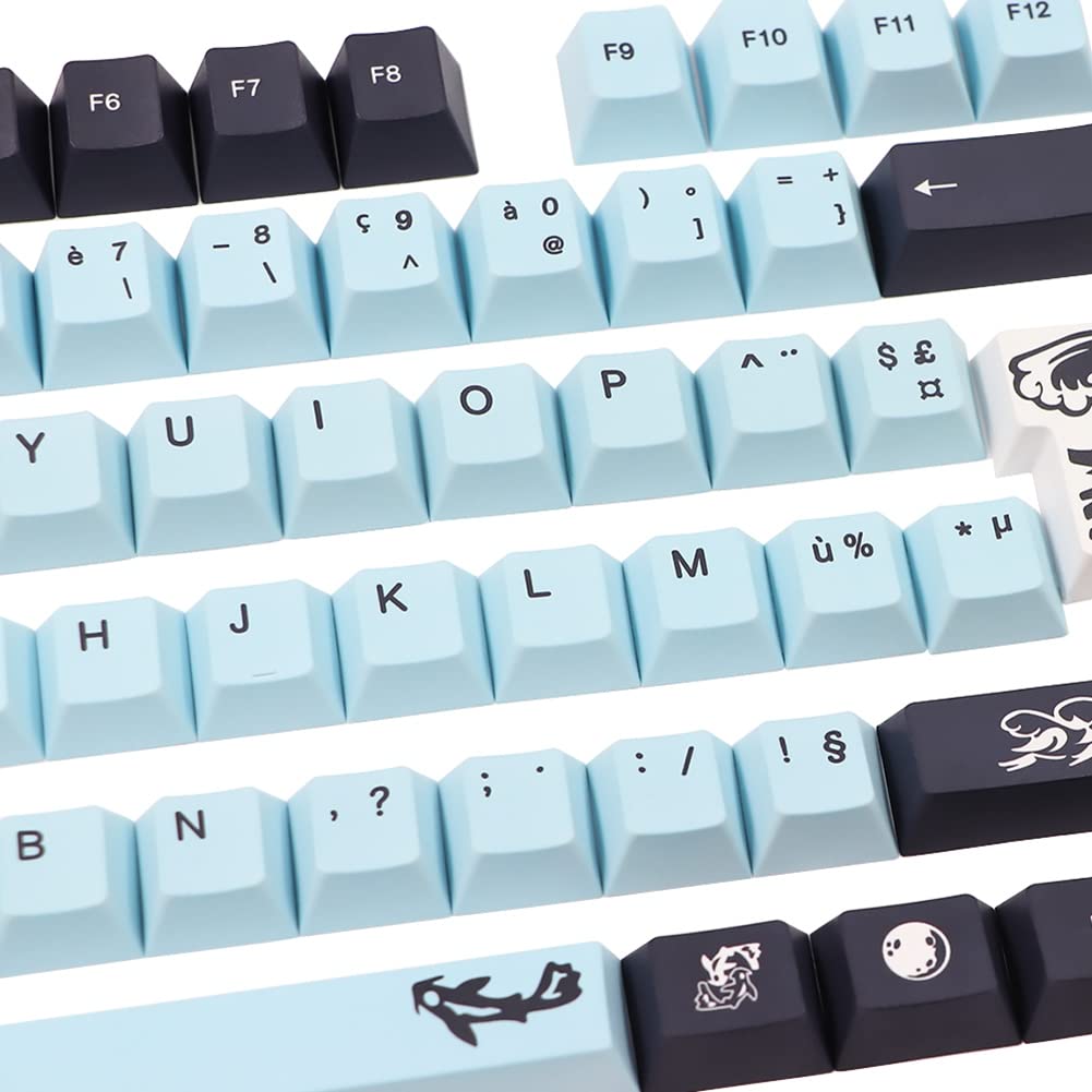 Dye Subbed Keycap FR Disposition ISO PBT France Keycaps pour MX Switch Clavier Cherry Profile Key Cap FR Keycap 135 Touches