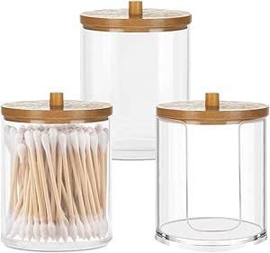 Relaxdays Distributeur Coton Démaquillant, Boite Coton, Range Coton