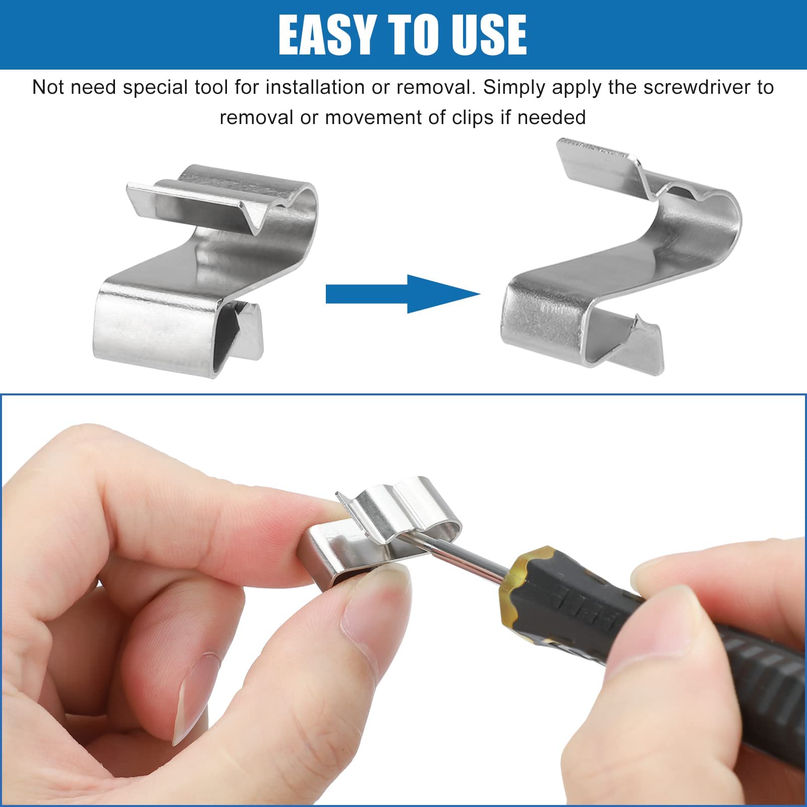 30 Clip Per Cavi Fotovoltaici In Acciaio Inox - Fermacavi Per Pannelli Solari - Foto 6