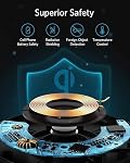 Anker 313 Wireless Charger (Pad), Qi-Certified, 10W Max Fast Charging for Samsung, Compatible with iPhone 16/16 Pro/16 Pro Max/15/14, AirPods (No AC Adapter, Not MagSafe Magnetic Charging Compatible)