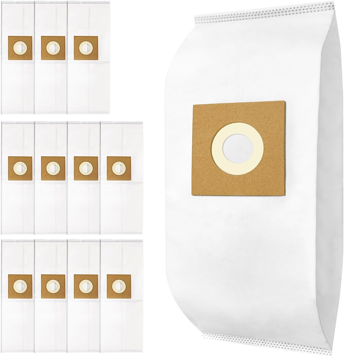 12 Pack Type Y HEPA Vacuum Bags for Hoover WindTunnel Upright Style Y, Z, YZ Vacuum Cleaners, Replace Part 4010100Y, AH10040