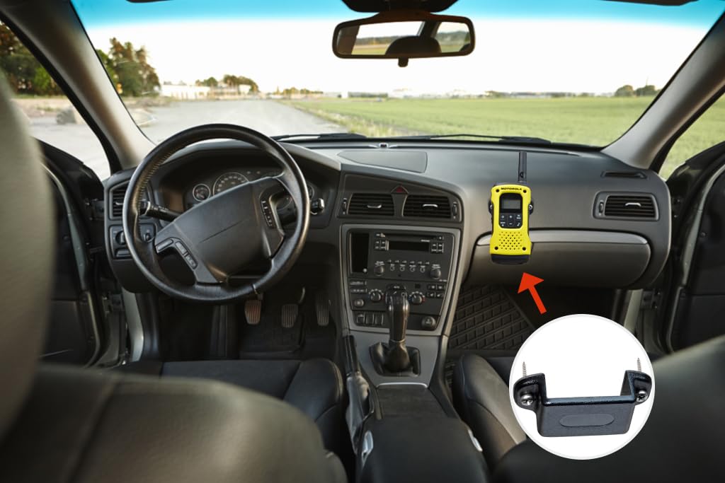 Supporto Per Autoradio - Per Walkie Talkie Portatili - Con Viti E Adesivo - Universale - Foto 5