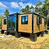 Casa de contenedores plegable expandible de 20 pies, 30 pies y 40 pies, prefabricada modular pequeña casa