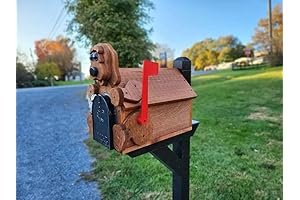 Dog Mailbox Amish Handmade for Fish Mailboxes outside