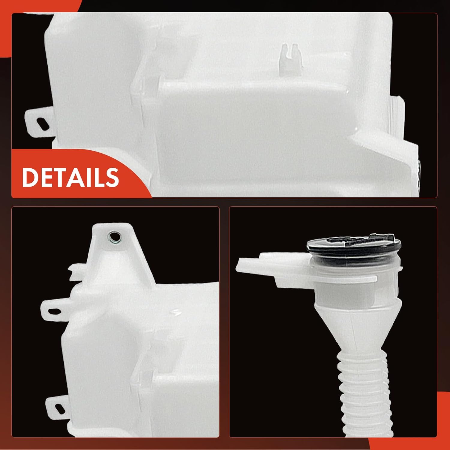 A-Premium Windshield Washer Reservoir Compatible with Select Lexus Models - RX350 2010-2015, with (Cap/Washer Pump/Hose/Filler Neck/Fluid Level Sensor/Bracket)