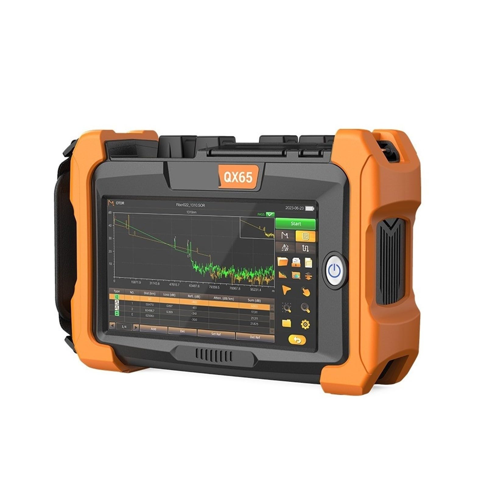 Tester per fibra ottica, Riflettometro ottico nel dominio del tempo multifunzione portatile 1310/1550nm 32/30dBm
