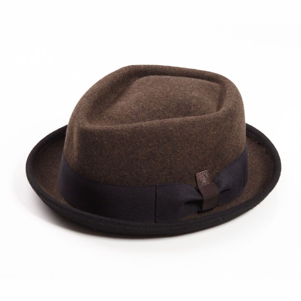 DASMARCA Jacson Melange Lana Feltro Diamante Corona Porkpie Hat