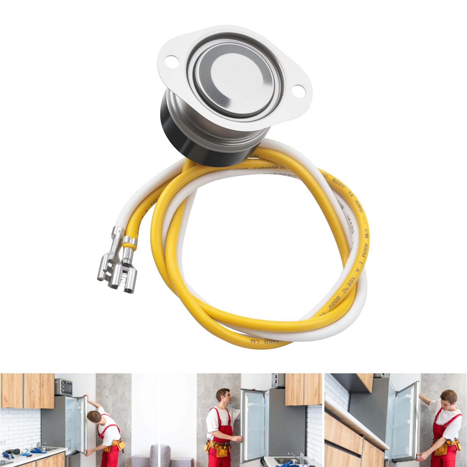 Facile installazione Frigorifero Sbrinamento Termostato Set Parte di Ricambio per Installazione Semplice Raffreddamento Migliorato Sbrinamento Vincolo
