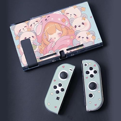Miniatura 7 de PERFECTSIGHT Funda protectora compatible con Nintendo Switch Funda antiarañazos a prueba de golpes para NS Switch y Joy-Con, bonita funda rígida