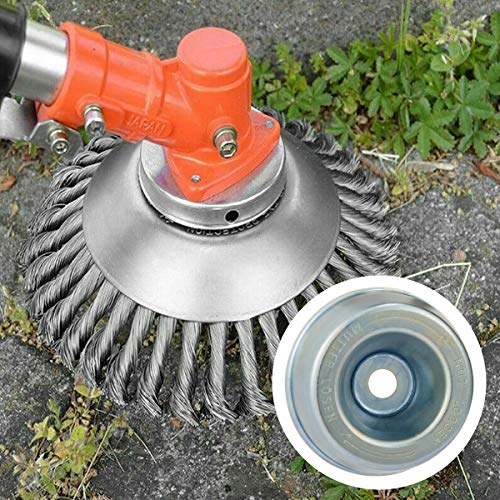 Set of 5 Gardening Machine Lawn Mower Blade Adapters- Upgraded Blade Adapter Attachment Maintenance Kit with Thrust Washer Rider Plate Collar Nut T-wrench Maintenance Screwdriver Replacement for Trimm