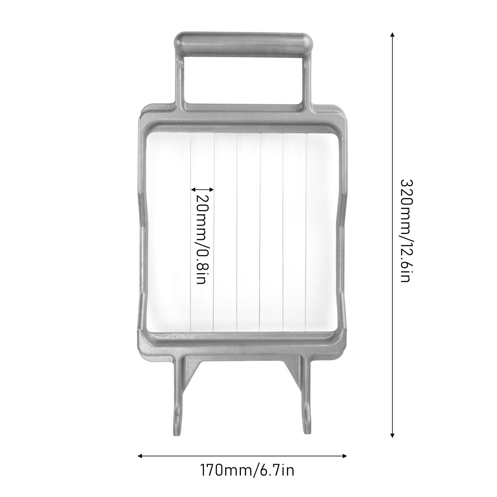 Jeanoko Portable Bread Cheese Blade,Handheld Cheese Blade Stainless Steel Wires Slicing Pork Luncheon Meat Bananas Fruits Cucumbers (20mm)