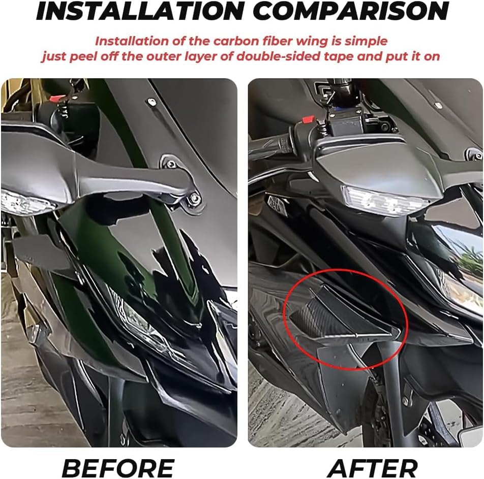 Spoiler frontal moto premium finitions précises Yamaha Ray Z - 4