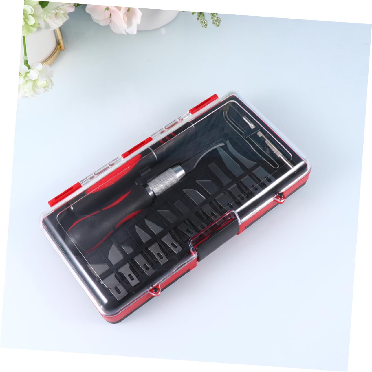 UKCOCO Set 16 Pezzi Sgorbie Palmari in Acciaio al Carbonio per Intaglio Legno e Modellismo, Strumenti per Artigianato e Scrapbooking Adatti a Principianti