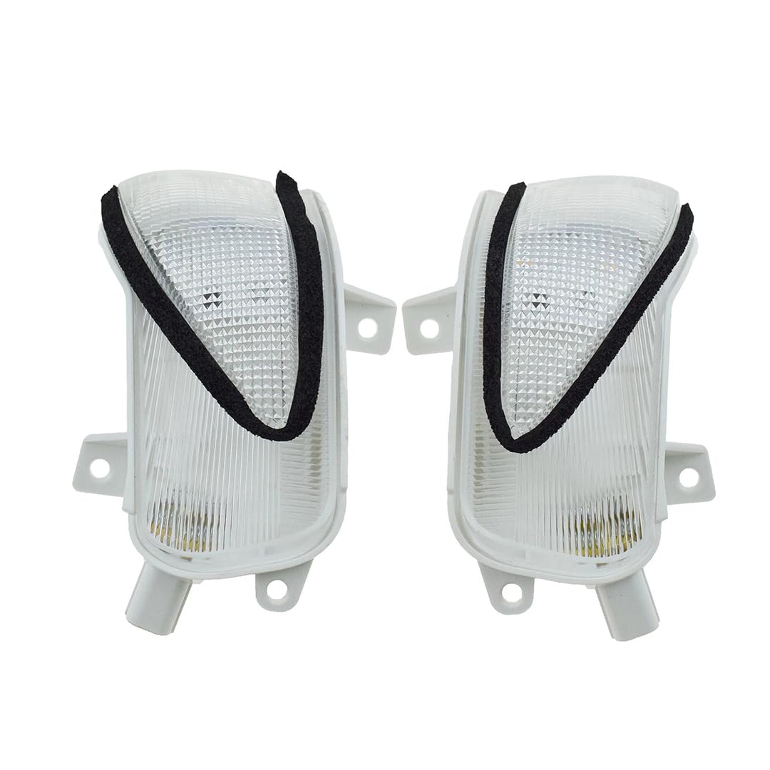 Rufutle Side Marker Lights for Insight Fit Jazz City 2009-2014, Left/Right Side Mirror Turn Signal Indicator Light 34350-TG5-H01/34300-TG5-H01