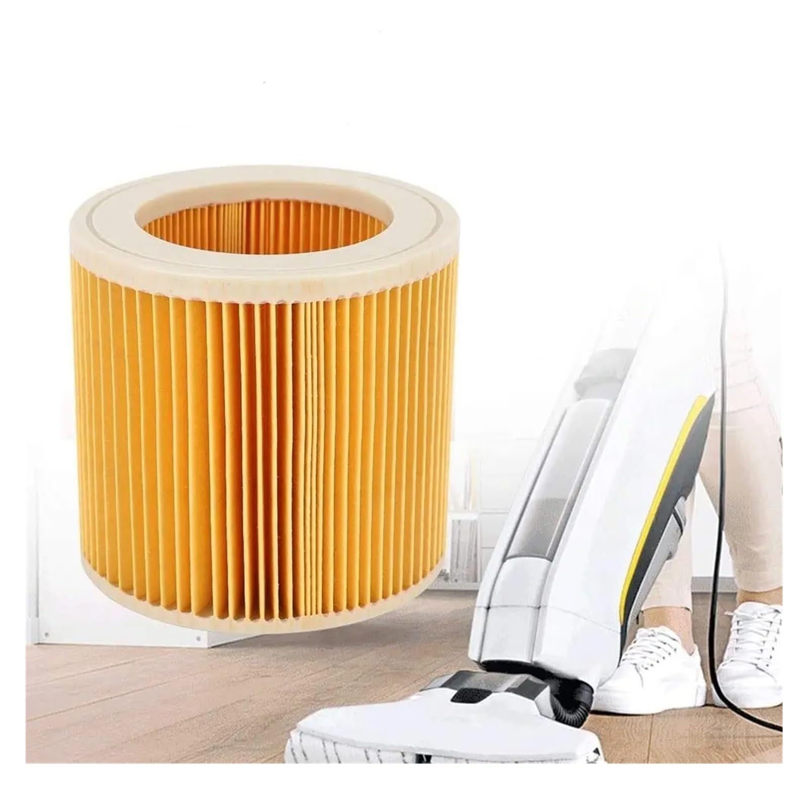 Bolsa de filtro de polvo Compatible con Karcher WD3 WD3200 WD3300 MV3 Piezas de repuesto for aspiradora Filtros Hepa Accesorios for bolsas de polvo(7PCS)