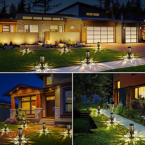 KOOPER Garten Solarlampen für Außen, 6 Stück Upgrade Solar Gartenleuchte mit Warme LED Licht, Auto Ein/Aus Garten Deko… – Bild 8