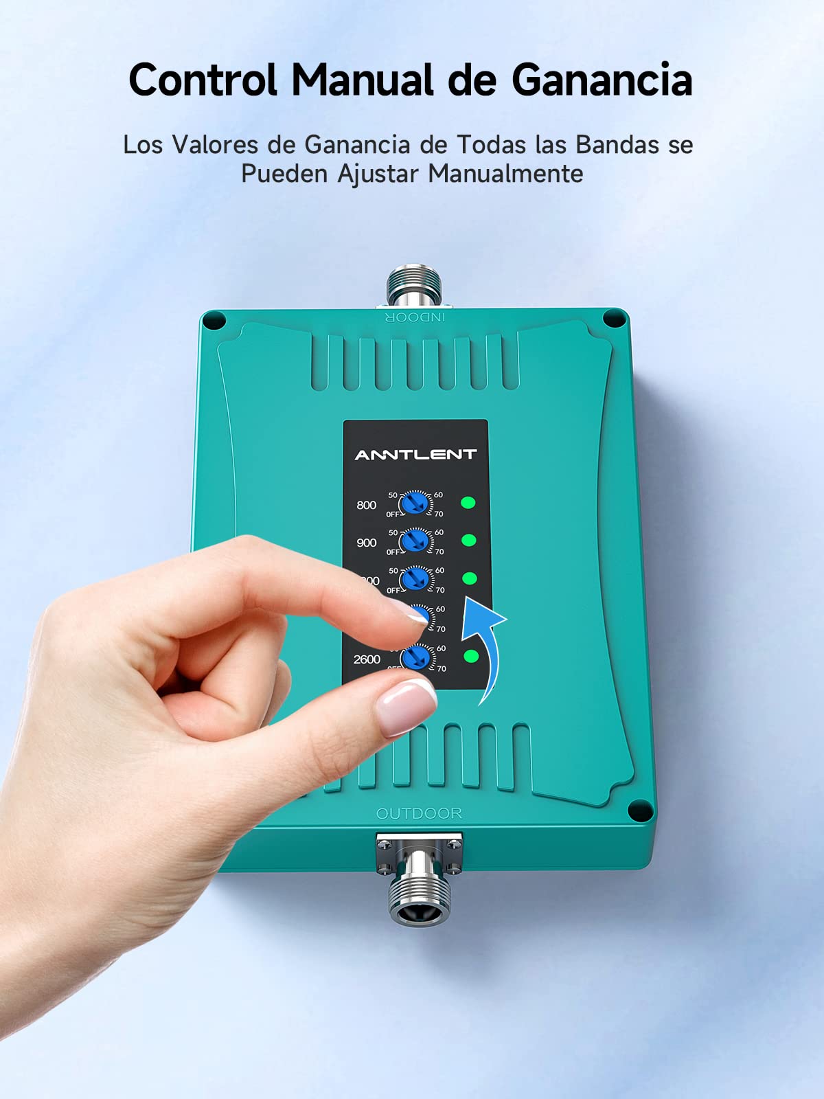 ANNTLENT Amplificador de Cobertura Móvil 4G LTE 3G gsm Repeater Amplificador de Señal de Teléfono Móvil para el Hogar y la Oficina en Banda 1/3/7/8/20 para Todos los Portadores Españoles