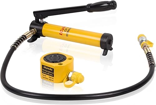 Kit de gato de cilindro hidráulico Stoke de múltiples secciones 20T RMC-201L carrera de 1.06 pulgadas + CP-180 400cc bomba manual hidráulica manual