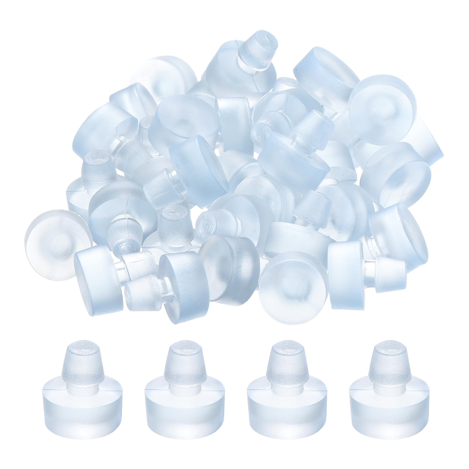 Topes de vidrio para mesa de 5,5 mm, pack de 36 amortiguadores de goma antideslizantes para muebles