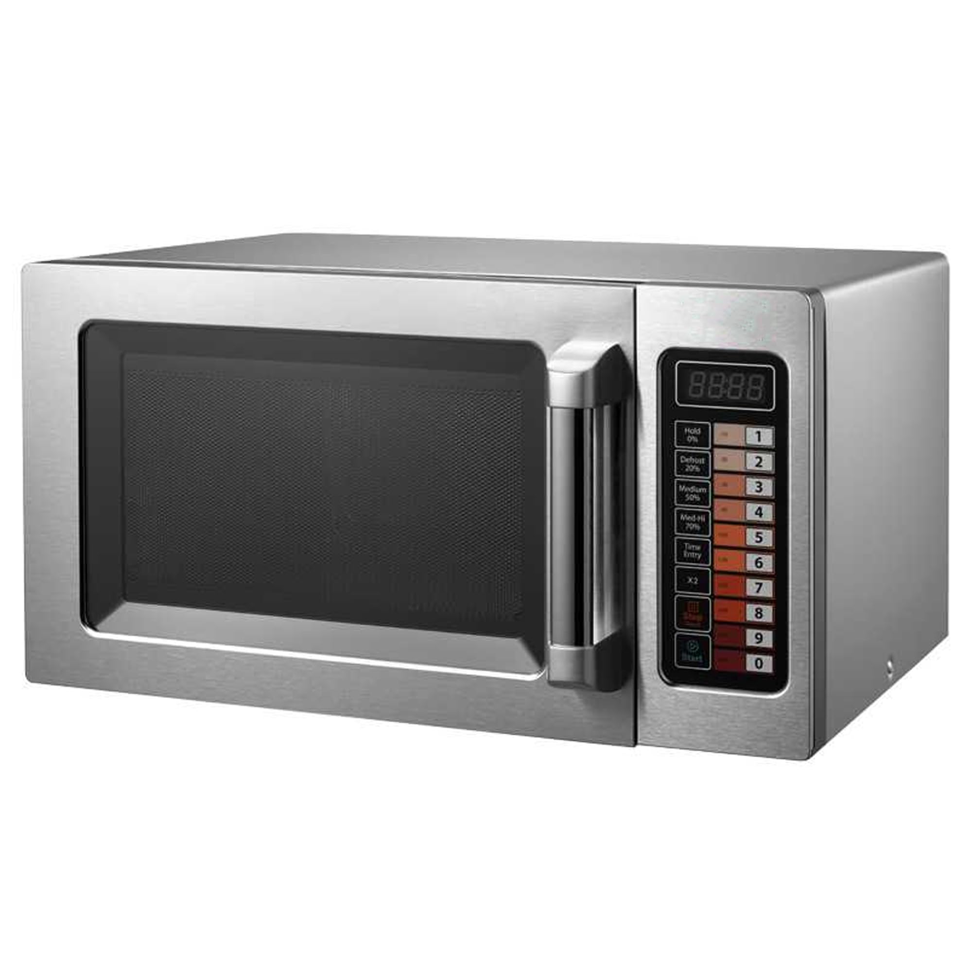 MBH - Forno a microonde professionale 25 litri 1000 W INOX 1 magnetron programmabile e comandi digitali per ristoranti.