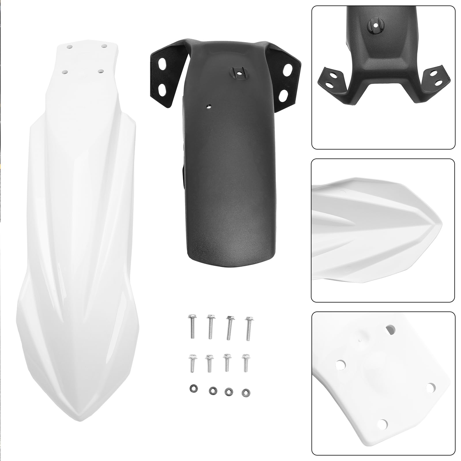 High Front Fender Mudguard Fairing Fit für Yamaha Tenere 700 2019-2024 White