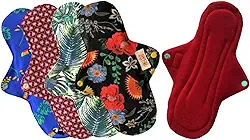 Kit Absorventes ecológicos reutilizável 5 noturno 26cm toque seco Circulare