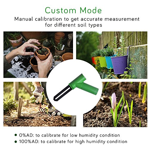 ECOWITT WH0291 Soil Moisture Tester Plant Soil Moisture Sensor Meter with Digital LCD Display for Garden Lawn Potted Plant Care Indoor Outdoor