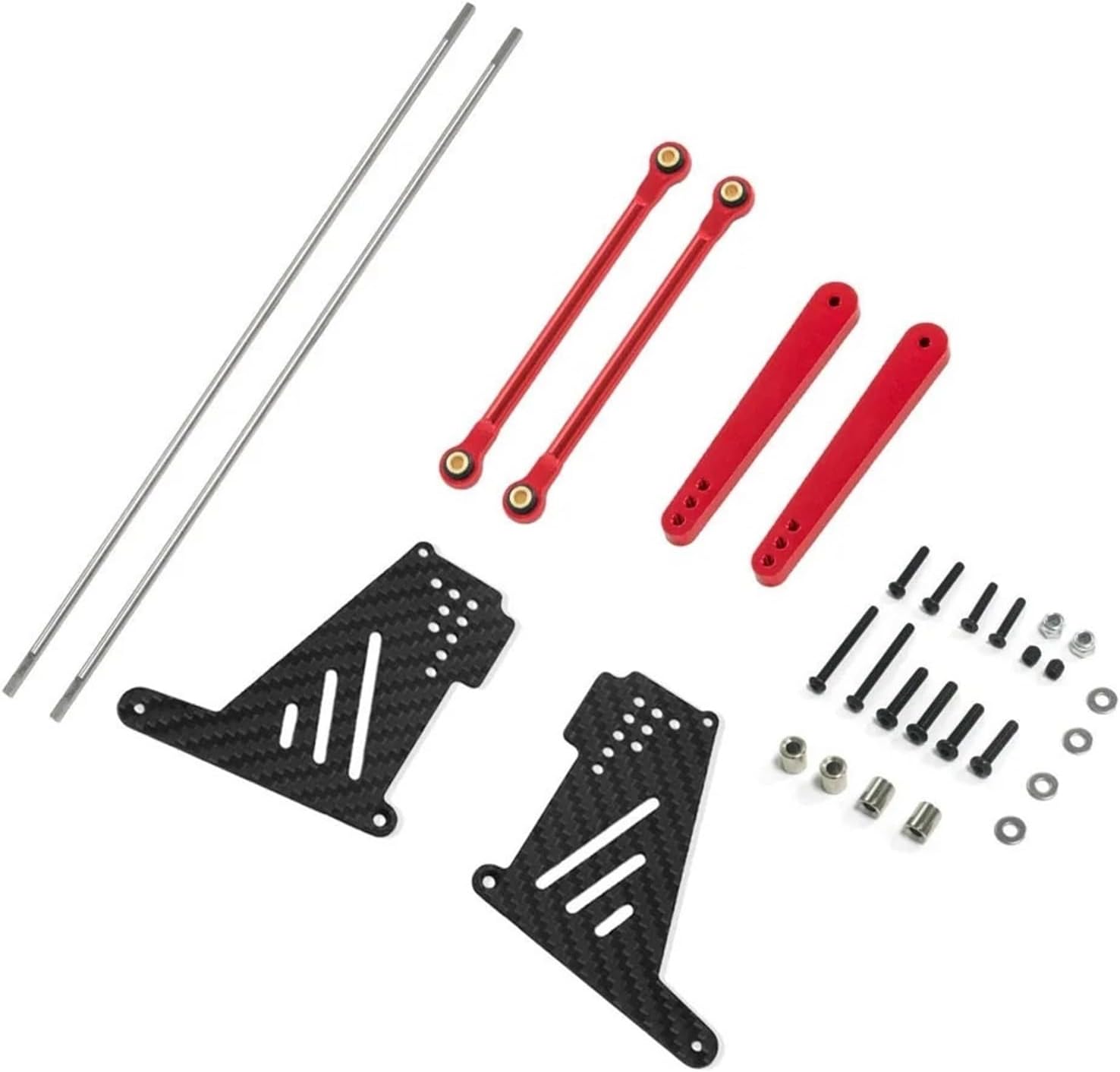 RC Repairs Components For Losi For Baja For Rey 2.0 For Raptor Rear Anti Roll Bar Rod Metal Upgrade Parts Rc Model Crawler Car(Red)