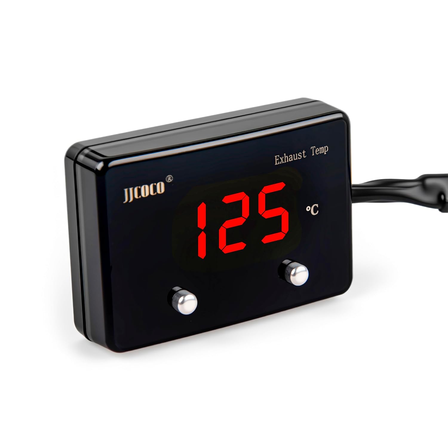 排気ガス温度 EGTゲージ 1000℃ 高温計キット - LEDデジタルディスプレイ EGGセンサー付き ディーゼル車 オートバイ