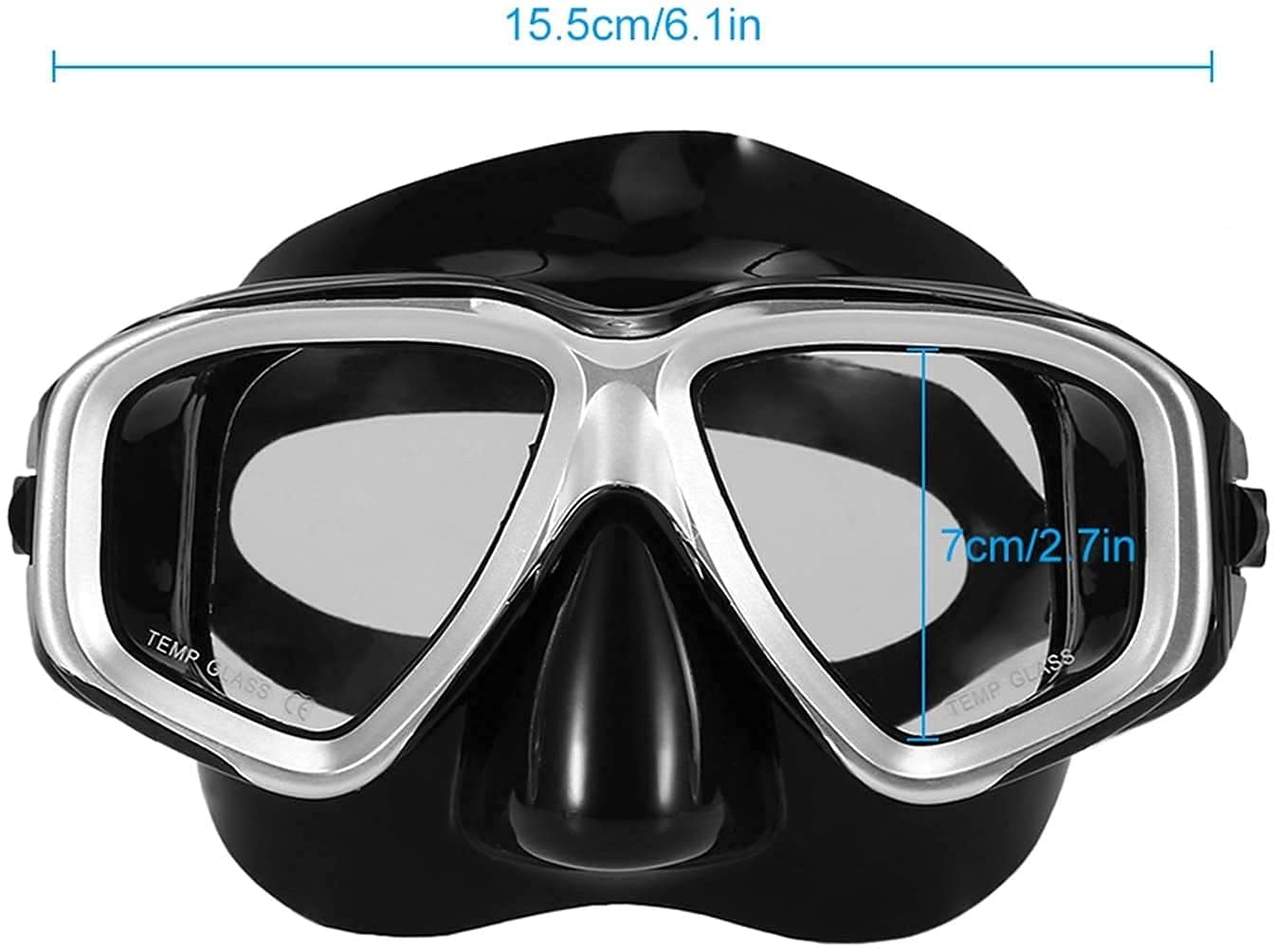 Máscaras de Buceo, máscaras , Snorkel subacuáticas, antivaho, natación, Vidrio for Hombres y Mujeres