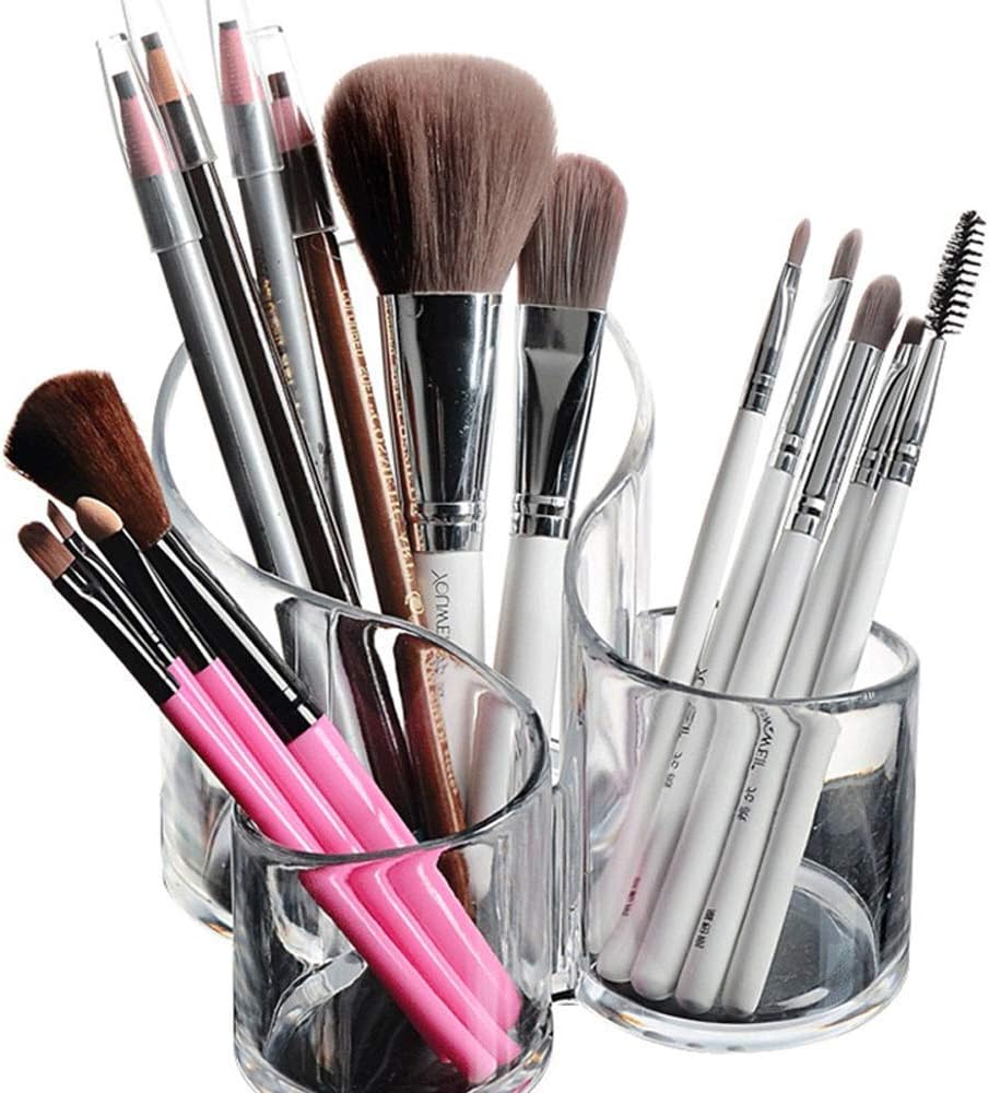 Acrylic Cosmetic Storage Organizer Desk & Dressing Table Stand Makeup Accessories For Woman Nail Polish Hair Combs Eyeliner Brush Organisers