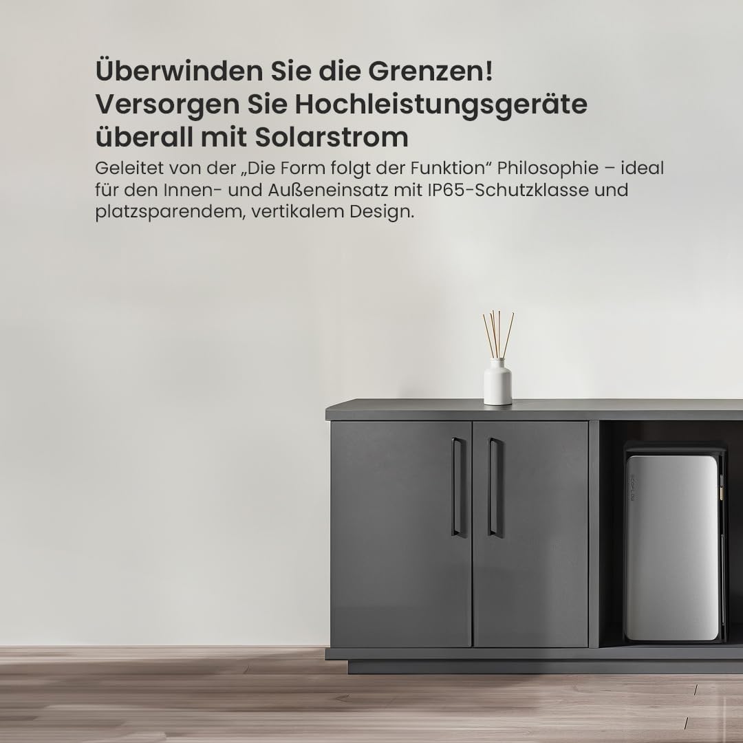 Powerness® All in One 1820W Balkonkraftwerk mit Speicher 1920Wh, ECOFLOW STREAM Ultra mit 4 MPPT, Zubehör Komplettset, 4× 455W Full Black Bifaziale Solarmodule, Plug & Play (0% MwSt)
