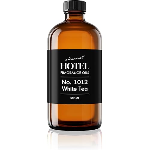 AirScent Hotel Diffuser Oil No. 1012 Inspired by The Renowned White Tea Hotel Scent - Premium Fragrance Oil for Ultrasonic and Waterless Diffusers and Crafting - 500 mL, 16.9 fl oz Bottle