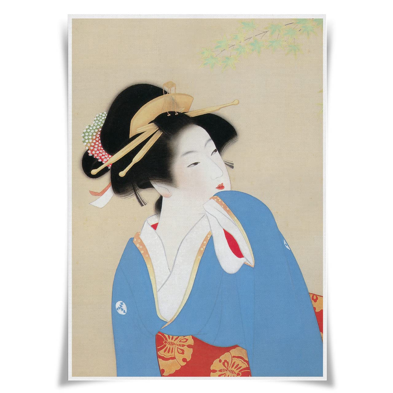 Nice Captain Ukiyo-e Geisha A3 Poster Retro Japonês Geisha Prints