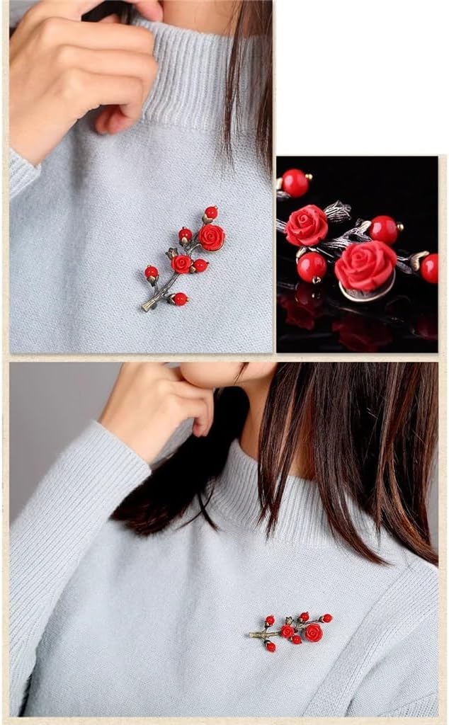 Spilla Da Donna Spille Da Giacca Bottoni Da Cardigan Corpetto Versatile Accessori Decorativi In Stile Antico (6 Cm)