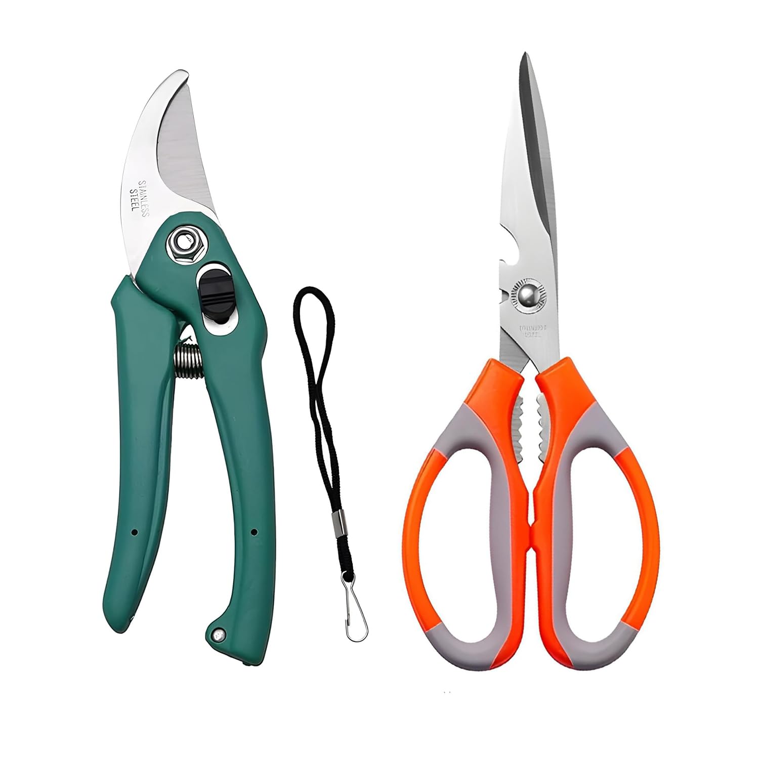 Oblivion Gardening Tool Kit 2 Pc Combo – Pruner Garden Scissor Combo & Durable Hedge Shears, Safety Lock for Precise Pruning, Trimming & Cutting for Landscaping, Yard & Garden Maintenance (Pack of 1)-image-49