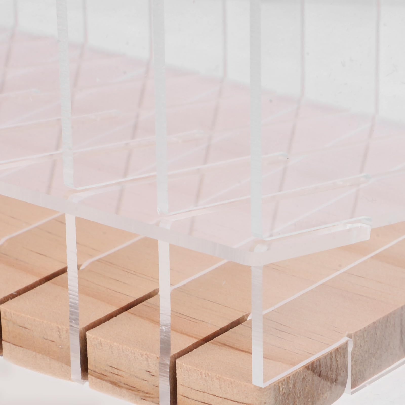 POPETPOP Multifunktionaler Acryl Stiftehalter mit 108 Fächern Transparenter Büro Organizer für Schreibtischzubehör und Aufbewahrung von Markern und Stiften im Büro oder Zuhause