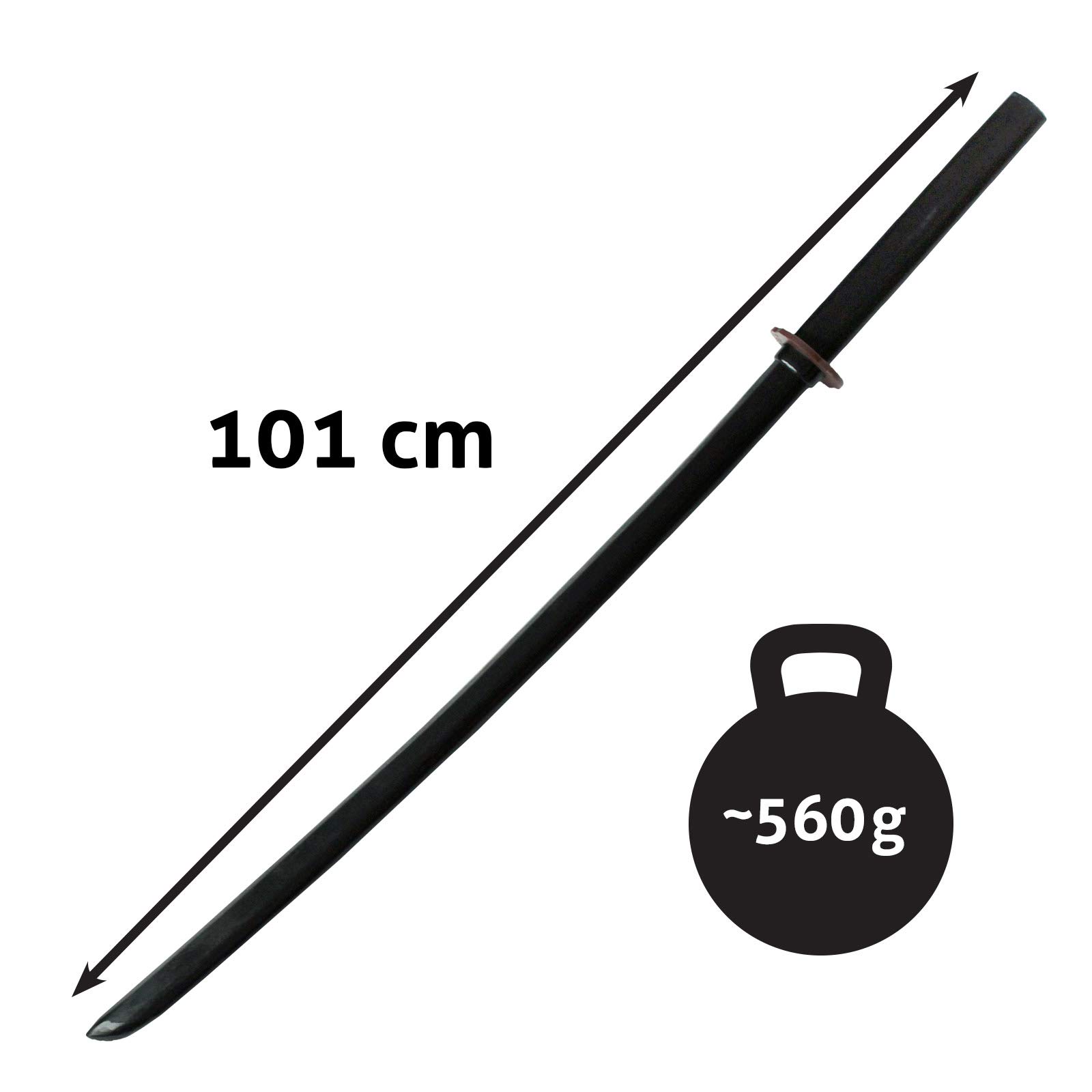 DEPICE Bokken de Artes Marciales - Trainingswaffe eiche