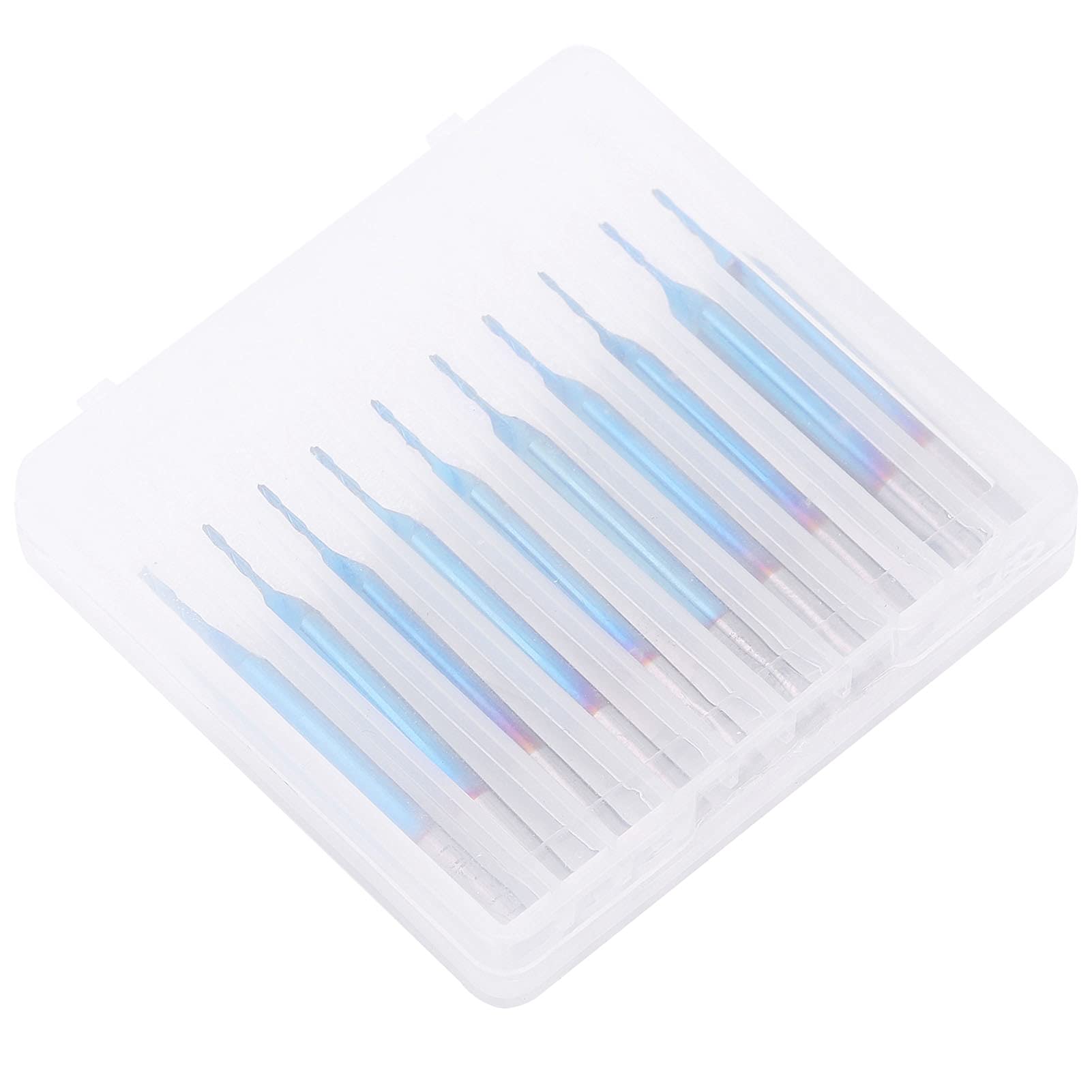 2-schneidiges Fräser-Bit-Set, 10-teilig, Blau Beschichteter Spiralfräser Zum Gravieren und Schneiden von Hartholz und Acryl