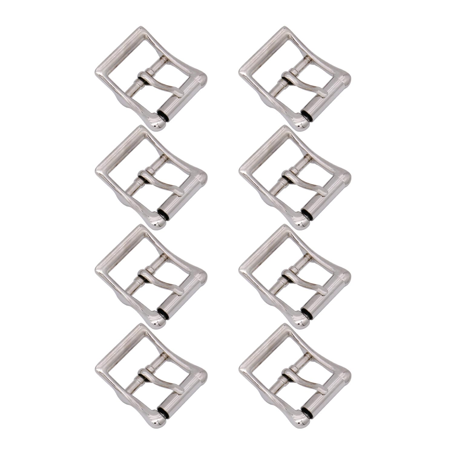 Qimoo Metal Roller Buckle Center Bar Buckle for Leather Bags Crafts