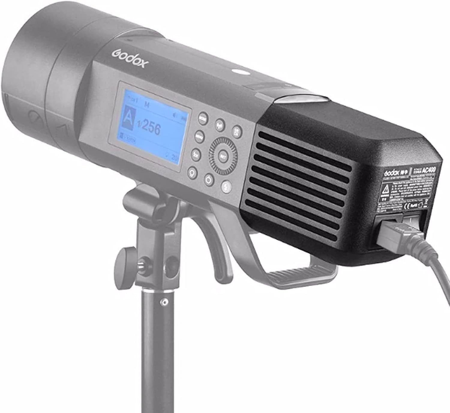 GODOX AC400 Bloc d'alimentation Secteur,Adaptateur Secteur avec Câble d'alimentation de 5 m,Compatible avec Les Modèles AD400Pro, AD400Pro II AD400ProII,Ainsi qu'avec Le Flashpoint XPLOR400 Pro