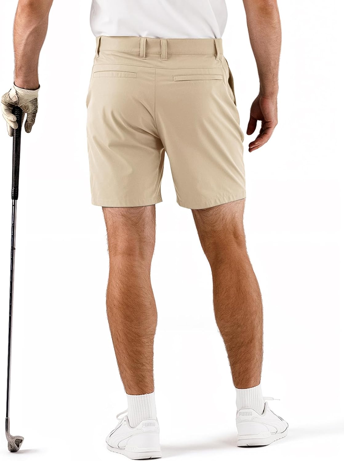 Mens Golf Shorts 7 Inch Inseam, Quick Dry Stretch Casual Lightweight Stretch Flat Front Hybrid Men's Golf Shorts for Men - Image 4