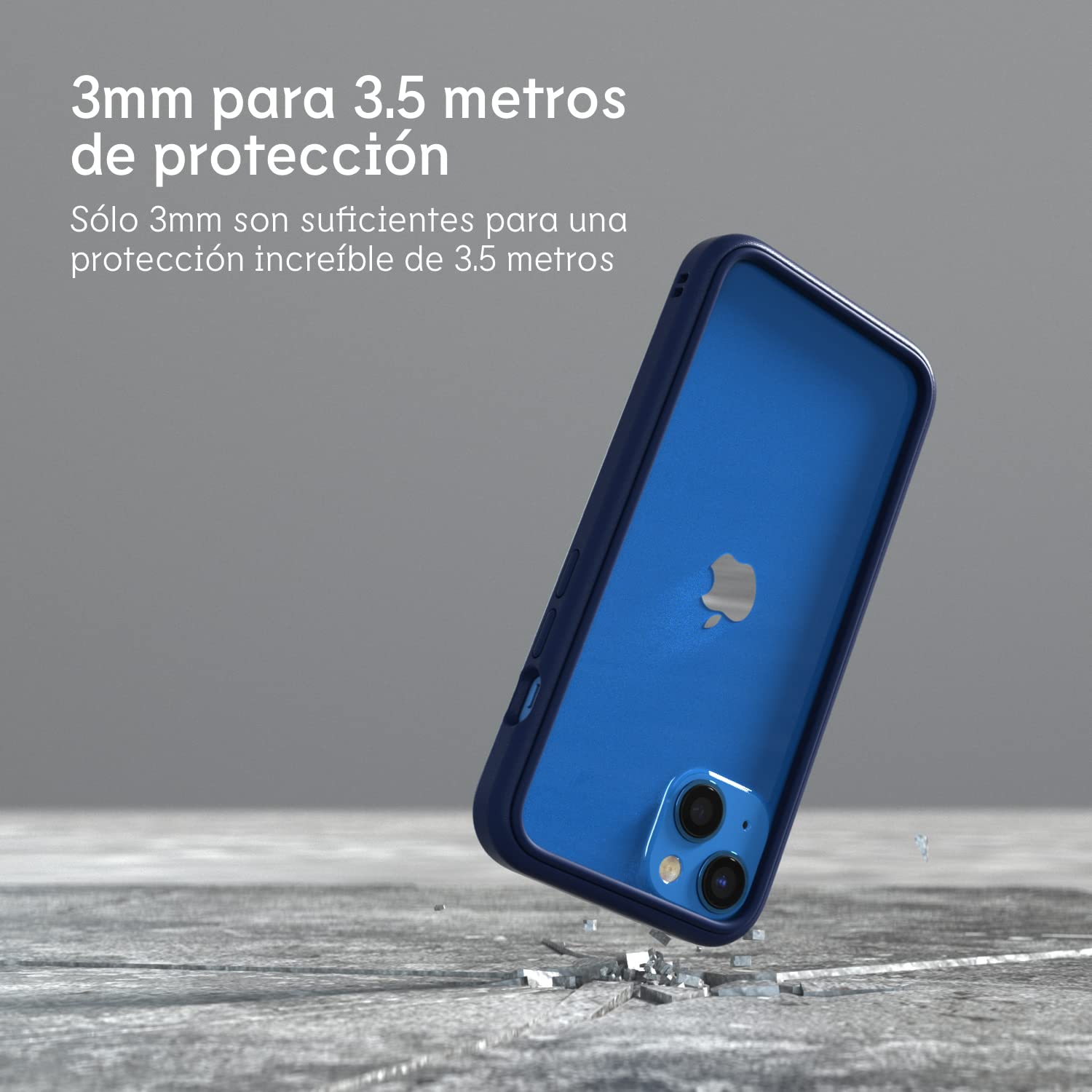 RhinoShield Funda Compatible con [iPhone 14/13 Pro/ 13] Mod NX Protectora Modular sin Placa Trasera, diseño Delgado, a Prueba de Golpes con protección contra caídas de Grado Militar - Verde Camuflaje