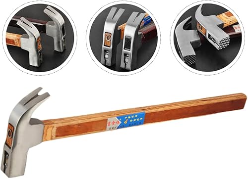 Miniatura 8 de VILLCASE Herramientas de clavo Herramientas de maquinista Mango de madera Martillo de garra Martillo de garra Martillo de garra Martillo de garra
