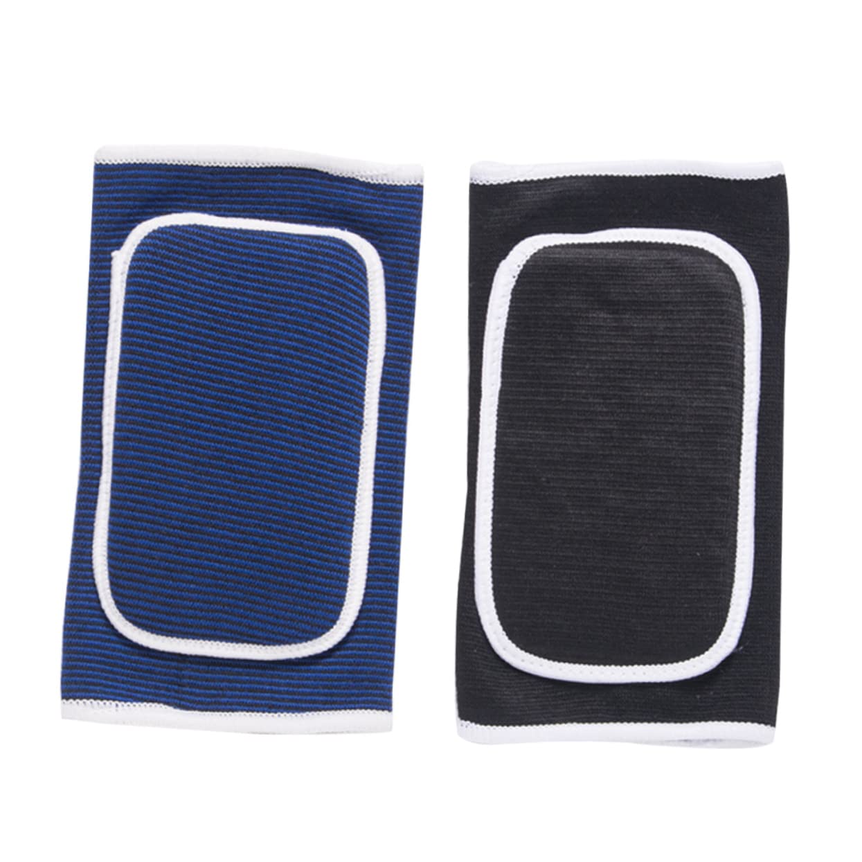 ifundom 1Pair Sports Fitness Elbow Sleeve Knitted Thick Sponge Support Pads Elbow Brace for Basketball Football Volleyball Weightlifting Yoga and Blue
