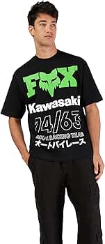MHL.│mens│shirt Fox Racing Mens Kawasaki Oversized Short Sleeve T-Shirt