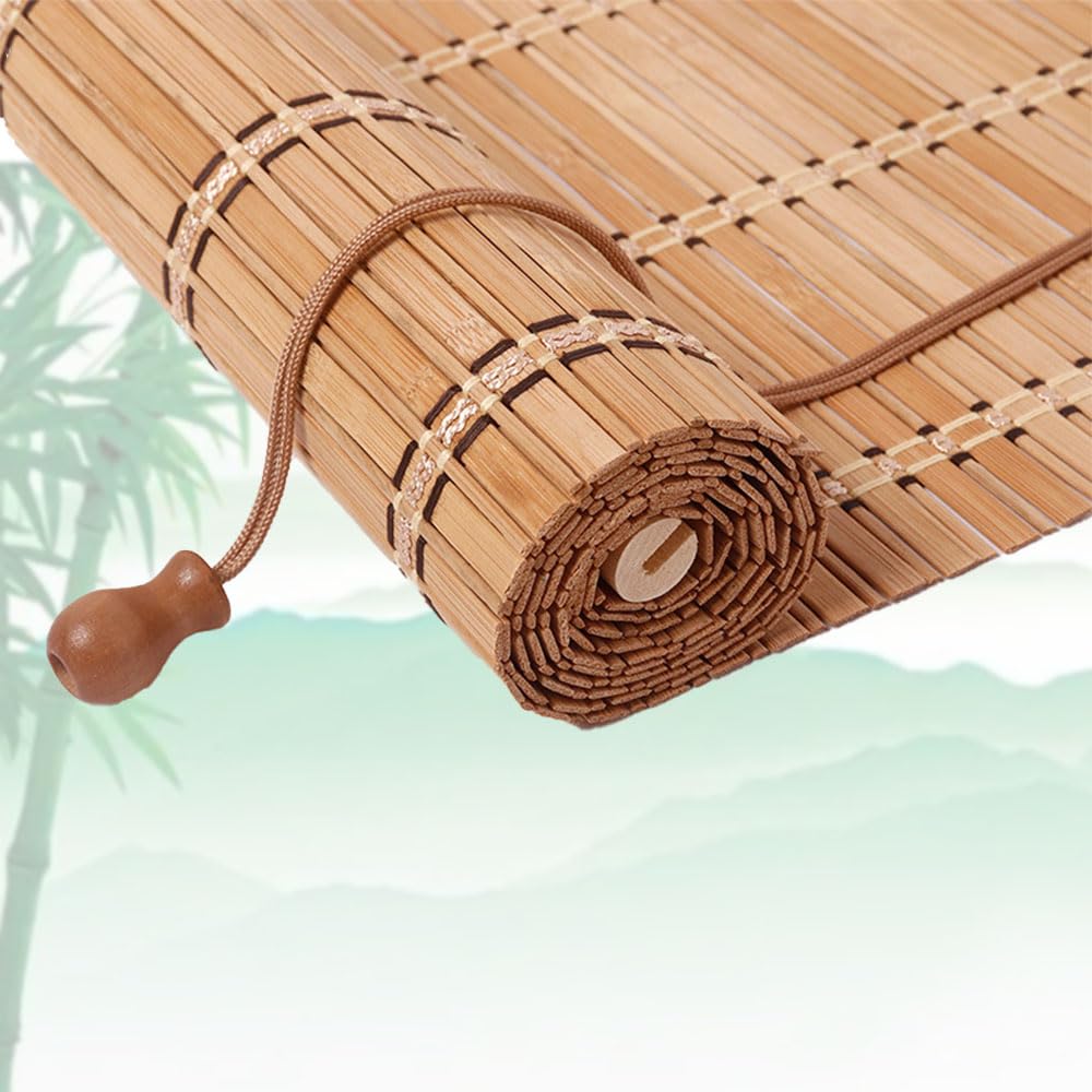 Custom Size Bamboo Blinds for Windows,Bamboo Shades for Windows,Bamboo Blinds for Outdoor Patio,Bamboo Blinds,Hand Weave Easy to Install for Decks, Porches, Backyards